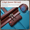 20" Luggage 1 Piece With Tsa Lock, Lightweight Suitcase Spinner Wheels, Carry on Vintage Luggage