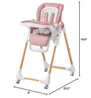 Convertible High Chair - Baby Pink