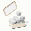 13-piece Glass Food Storage Set - Cream