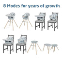 Moa 8-in-1 High Chairs - Classic Slate