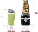 Personal Blender - Two 828ml Cups - 300W - Black