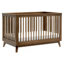 Scoot 3-in-1 Convertible Crib with Toddler Rail - Natural Walnut