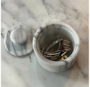 4oz Marble Salt Cellar - White