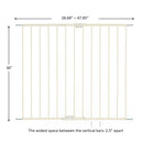 Tall Easy Swing & Lock Baby Gate - Warm White