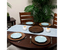 Round Melamine Serving Trays - Brown