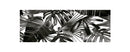 Black Leaves 19.6 In. X 55 In. Anti-Fatigue Kitchen Runner Mat