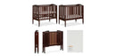 Portable Folding Crib - Brown