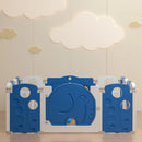 Baby Playpen, Adjustable Shape,14 Panels - Blue