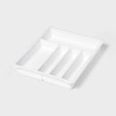 Plastic Expandable Utensil Drawer Organizer - White