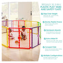 Super Wide Baby Gate & Playpen - Multicolor