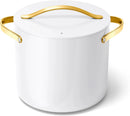 Stock Pot - White Enamel