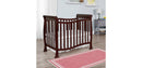 Dream On Me JPMA Certified Piper 4-in-1 Convertible Mini Crib in Espresso