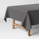 84" x 60" Solid Gray Tablecloth