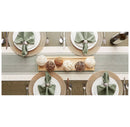 Round Woven Floral Placemats - Set of 6
