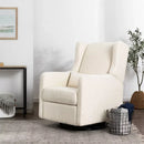 Arlo Recliner and Swivel Glider - Ivory Boucle