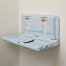 Horizontal Wall-Mounted Changing Station - Blue/Grey Speckled
