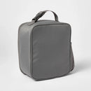 Flip-Down Square Lunch Bag - Gray