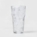 12pc Glass Tumbler Set - Faceted Design