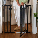 48W Series Doorway Baby Gate, Black
