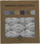 Eco-Friendly Swedish Dishcloths - 12-Piece Set in Grey and Beige