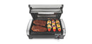 Searing Grill with Glass: Indoor Nonstick Grill, Dishwasher-Safe Parts, 1200W, Black