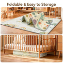 Foldable Baby Play Mat - Giraffe + Elephant