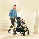 Zelia Pro 5-in-1 Travel System with Mico Pro Infant Car Seat - Caspian Caviar