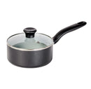 Simply Cook 1.5qt Ceramic Nonstick Sauce Pan with Lid - Black