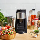 Electric Can Opener Black: Freestanding, Metal & Plastic, 2-Year Warranty, Spot Clean, 9.05" Width