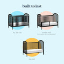 Beau 3-in-1 Convertible Crib - Black
