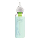 Options+ Narrow Glass Bottle Sleeve, 100% Silicone, Mint, BPA-Free, 8 oz, 1-pack