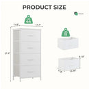 Dresser with 4 Drawers - White
