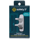 OutSmart Lever Lock With Decoy Button - White