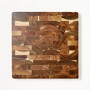 14"x14" End Grain Acacia Wood Cutting Board