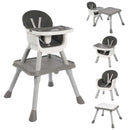 Convertible 6-in-1 Baby High Chair - Gray