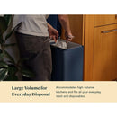 45L Slim Step Trash Can - Midnight
