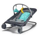 2-in-1 Bouncer & Rocker Duo - Gray and Teal