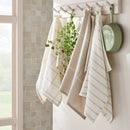 3pk Kitchen Towels 28"x18" - Light Gray