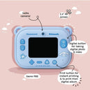Kids Instant Print Digital Camera & Video Camcorder - Model P