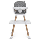 Dream On Me Luna 4 in 1 convertible Highchair, Cool Gray