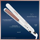 Conair Double Ceramic Flat Iron - White - 1 Inch