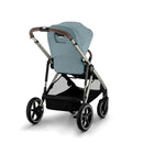 Modular Stroller - Taupe Frame with Sky Blue Seat