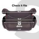 Solana - Pack of 2 Backless Booster Car Seats - Black