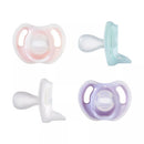 Ultra-Light Silicone Baby Pacifier 0-6m - Pink/Green - 4pk