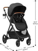 Shyft Intuiti Travel System with Revolve180 LiteMax NXT Rotational Infant Car Seat - Black Shal
