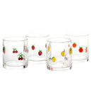 14oz Fruit Icon Drinking Glasses, Set of 4