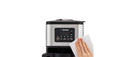 Dome Brew Programmable Coffee Maker EC-ESC120 Stainless Black: 12-Cup Drip Machine with Timer & Glass Carafe
