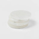 Marble Alabaster Coasters - White - Set of 4
