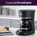 5 Cup Programmable Coffee Maker with Clock and Glass Carafe