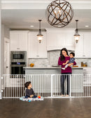 Super Wide Adjustable Baby Gate and Play Yard - Grey